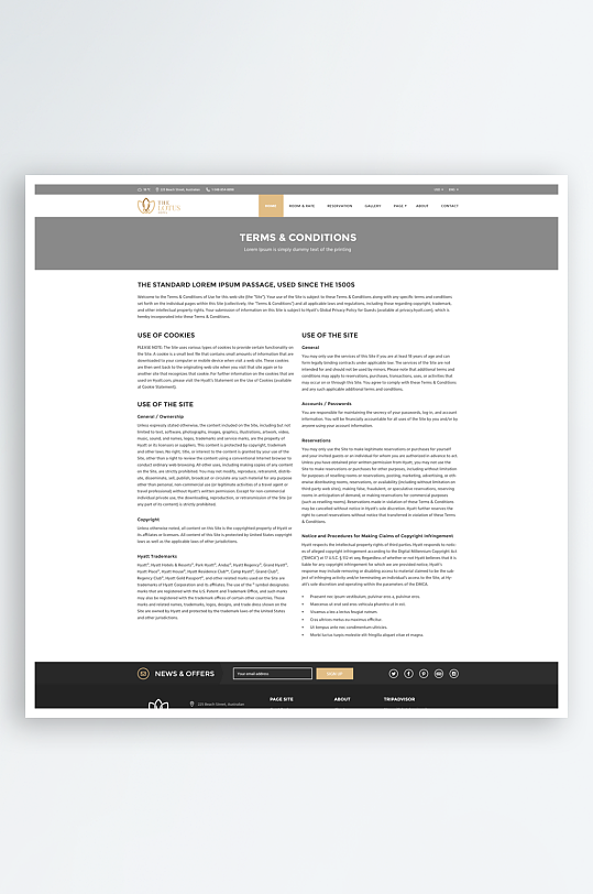 网页页面模版网站宣传首页模版-众图网