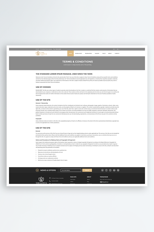 网页页面模版网站宣传首页模版-众图网