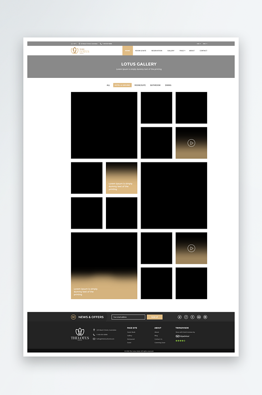 网页页面模版网站宣传首页模版-众图网