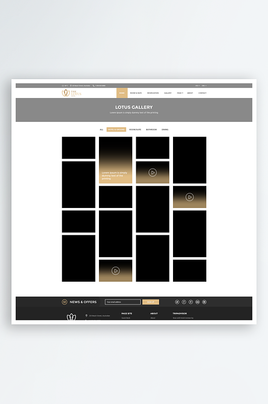宣传网页页面模版网站宣传首页模版-众图网