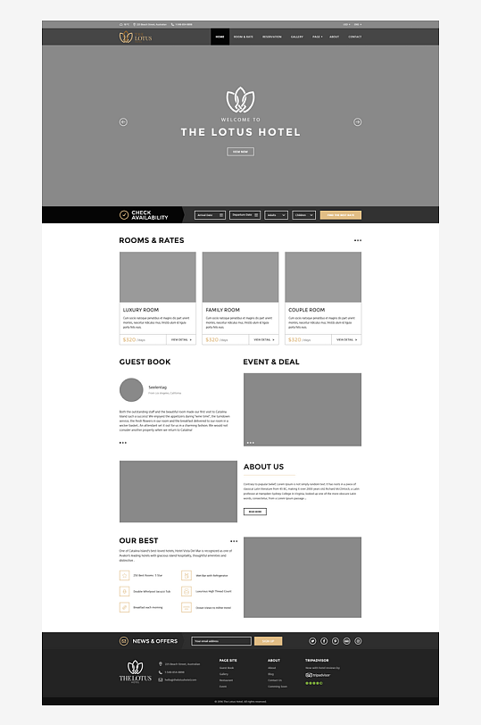 宣传网页页面模版网站宣传首页模版-众图网