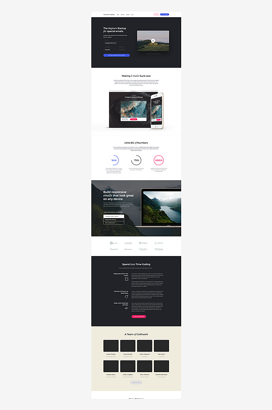 宣传网页页面模版网站宣传首页模版-众图网