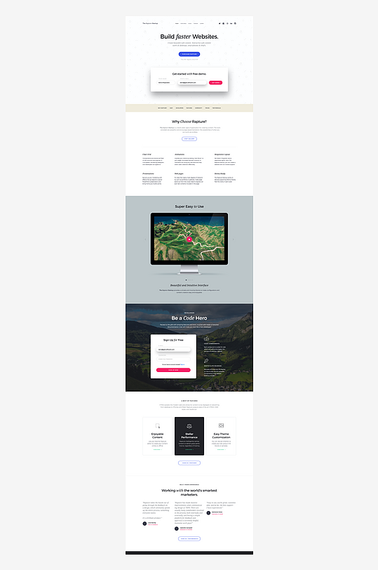 宣传网页页面模版网站宣传首页模版-众图网
