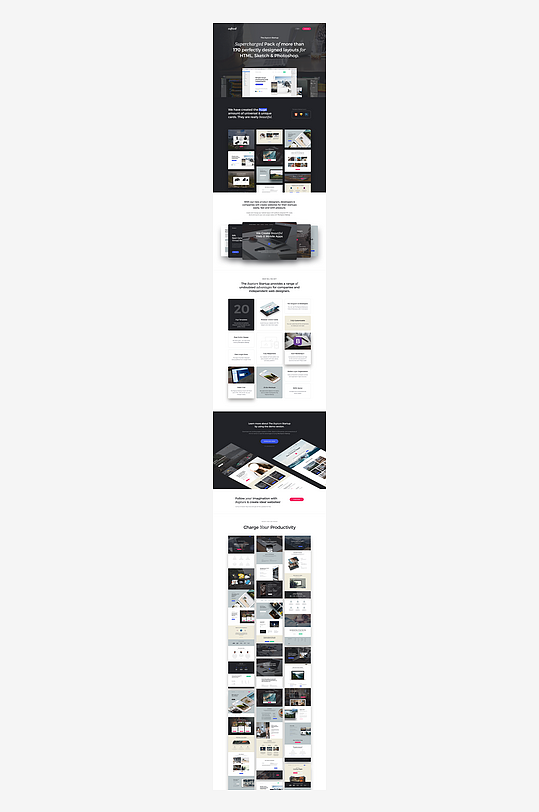 宣传网页页面模版网站宣传首页模版-众图网