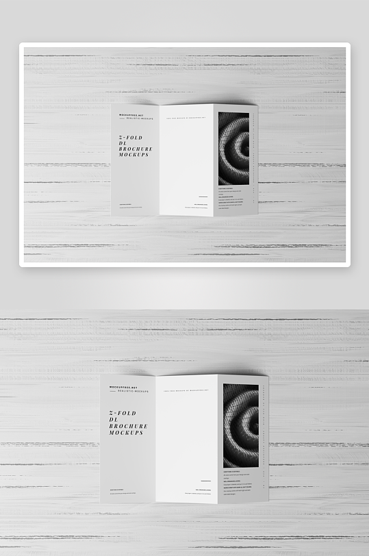 高端三折页宣传册样机-众图网