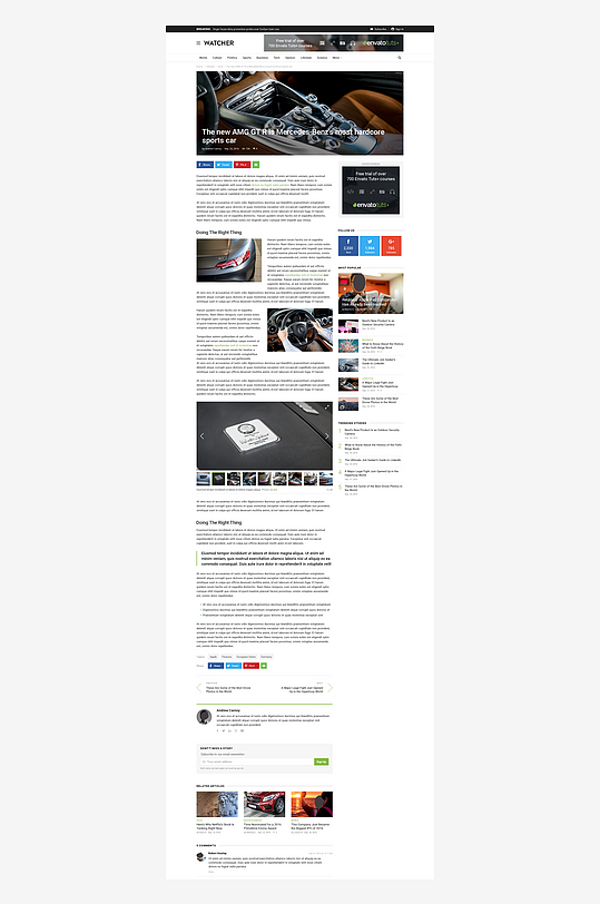 网页界面页面模版网站首页模版-众图网