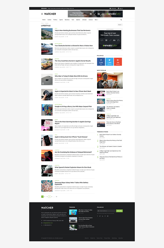 网页界面页面模版网站首页模版-众图网