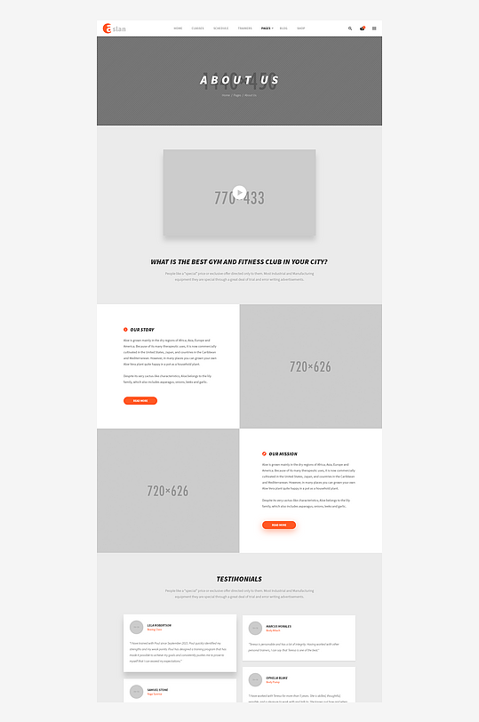 创意网页UI网站宣传模版设计-众图网