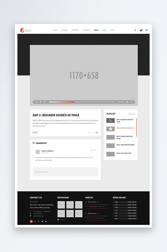 网页UI网站宣传模版设计-众图网