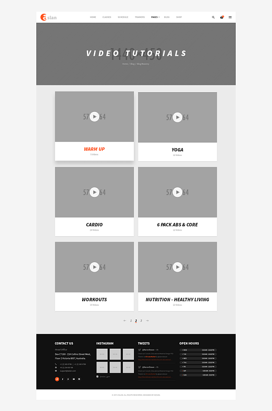 网页UI网站宣传模版设计-众图网