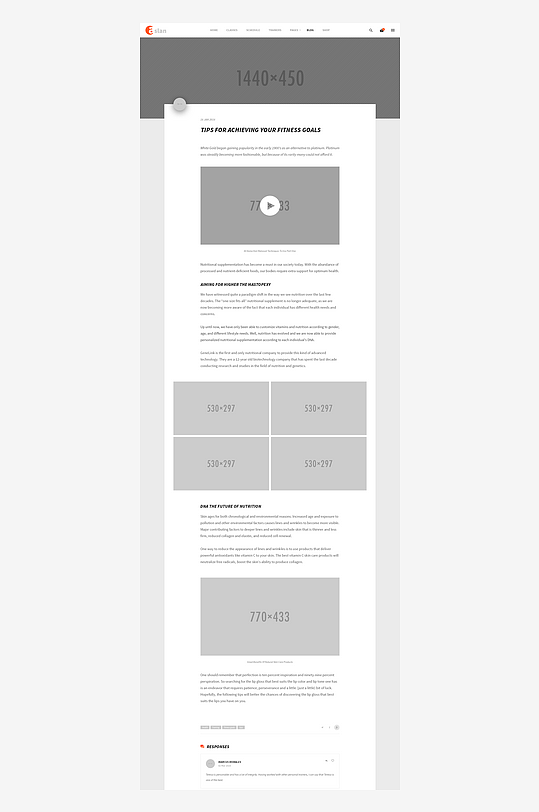 网页UI网站宣传模版设计-众图网