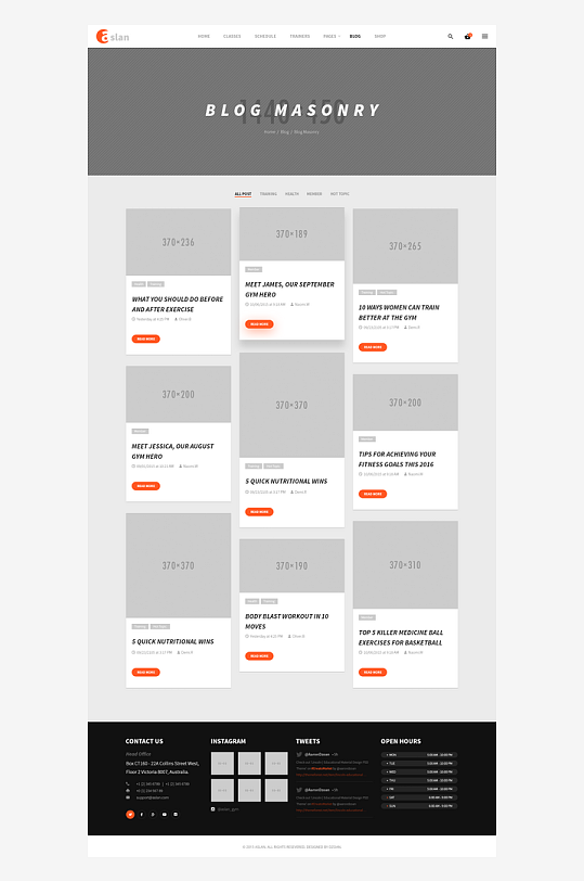 网页UI网站宣传模版设计-众图网