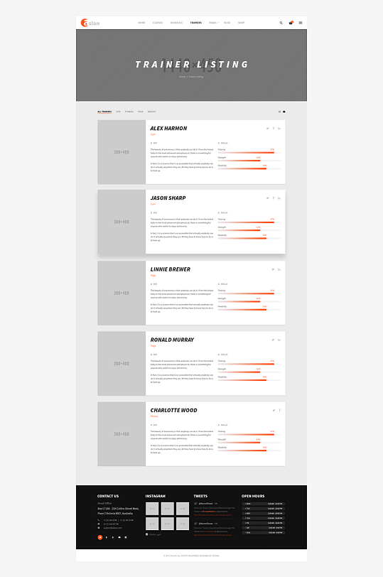 网页UI网站宣传模版设计-众图网