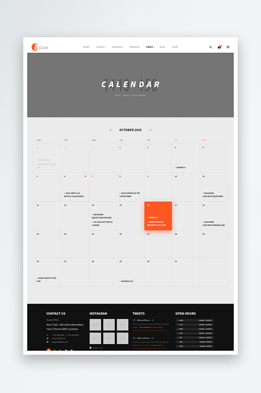 网页UI网站宣传模版设计-众图网