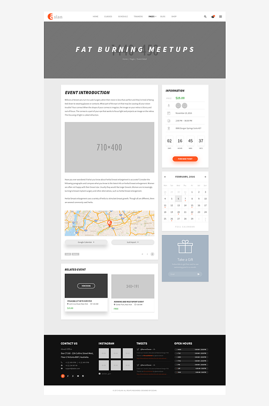 网页UI网站宣传模版设计-众图网
