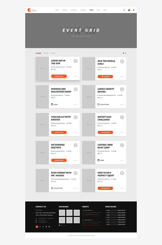 网页UI网站宣传模版设计-众图网