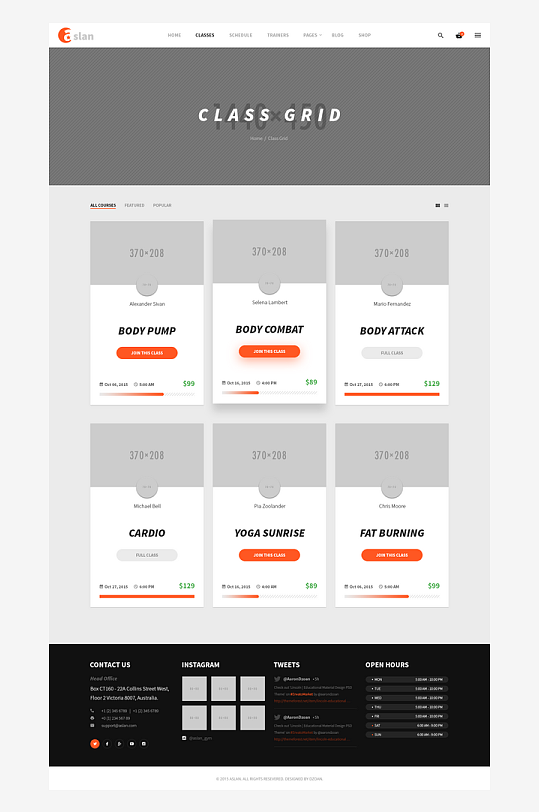网页UI网站宣传模版设计-众图网