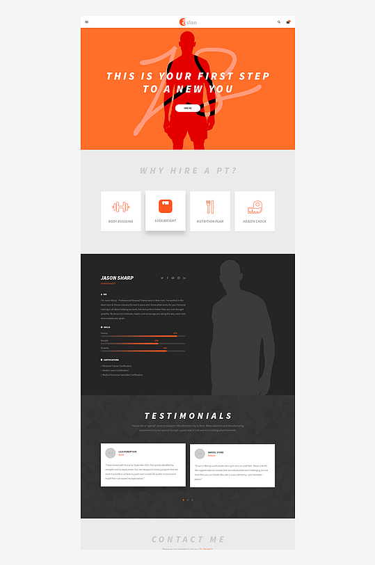 网页UI界面网站宣传模版设计-众图网