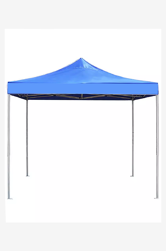 蓝色室外户外帐篷样机-众图网