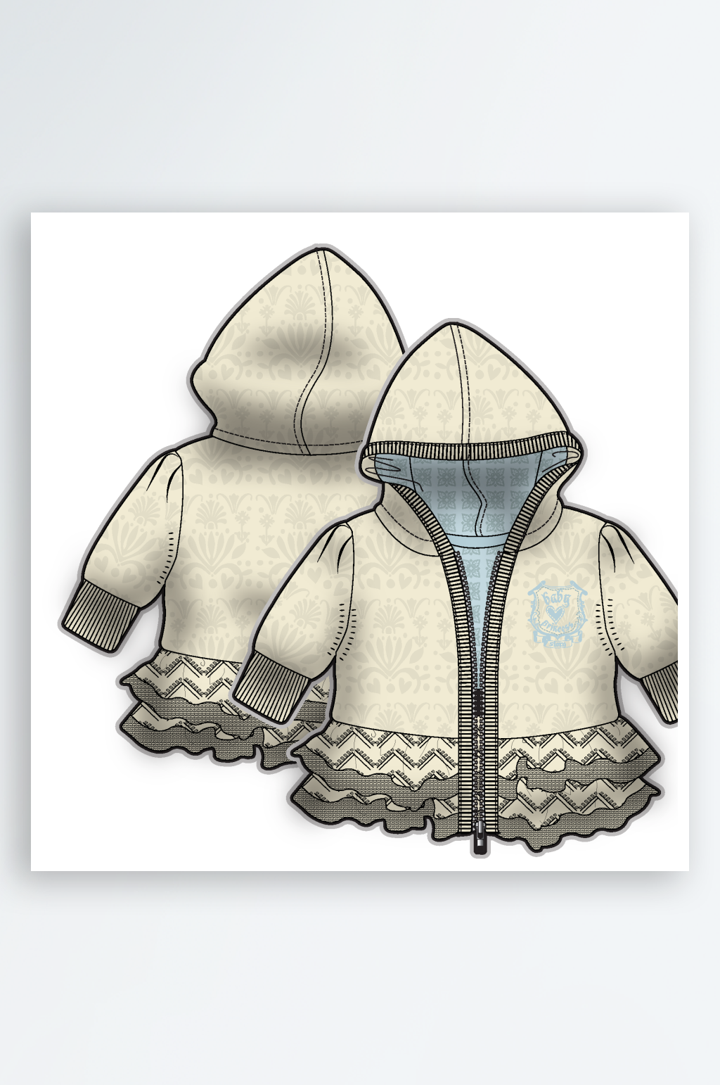 衣服上衣矢量设计素材素材