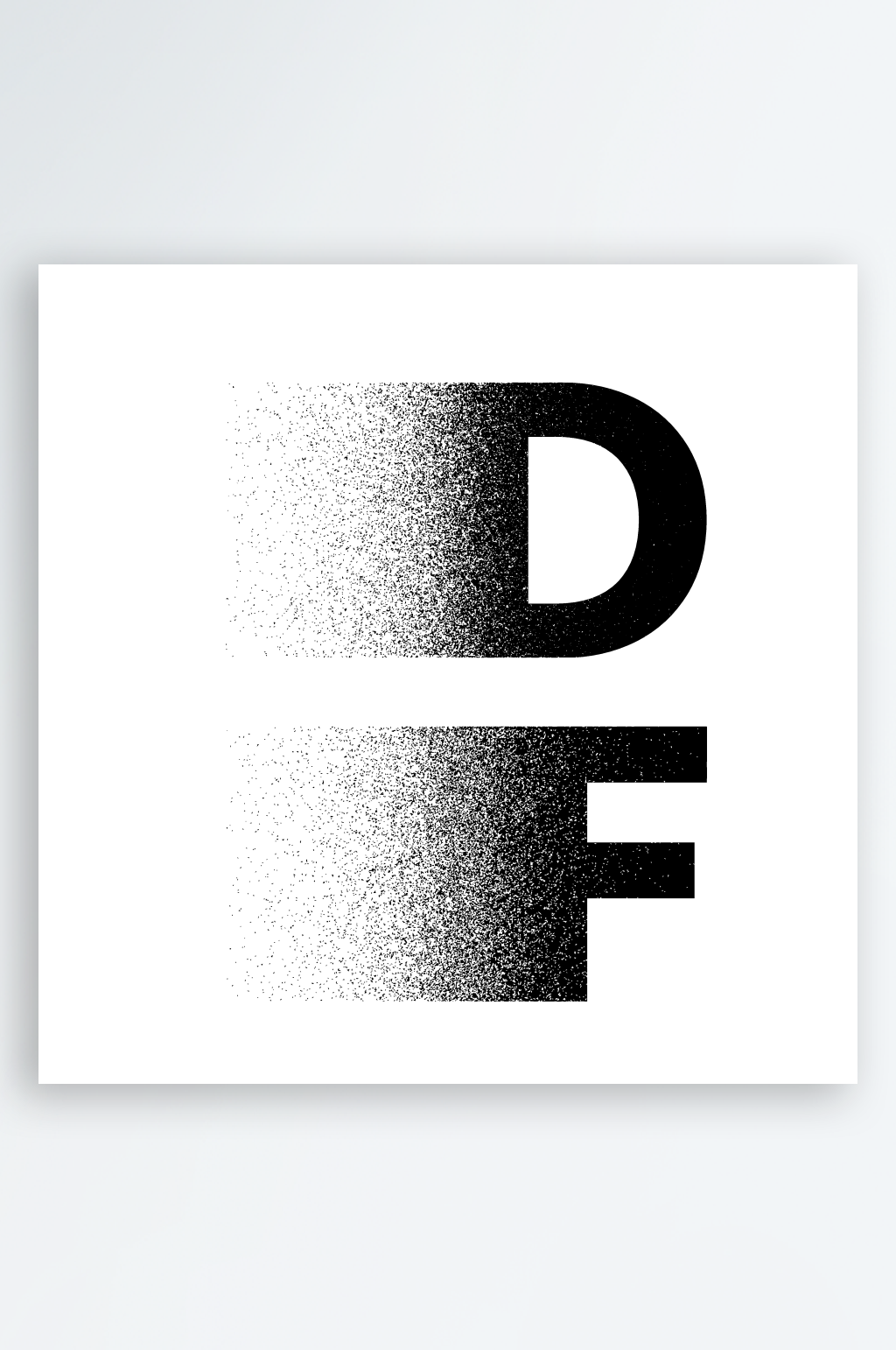 矢量消散文字效果素材