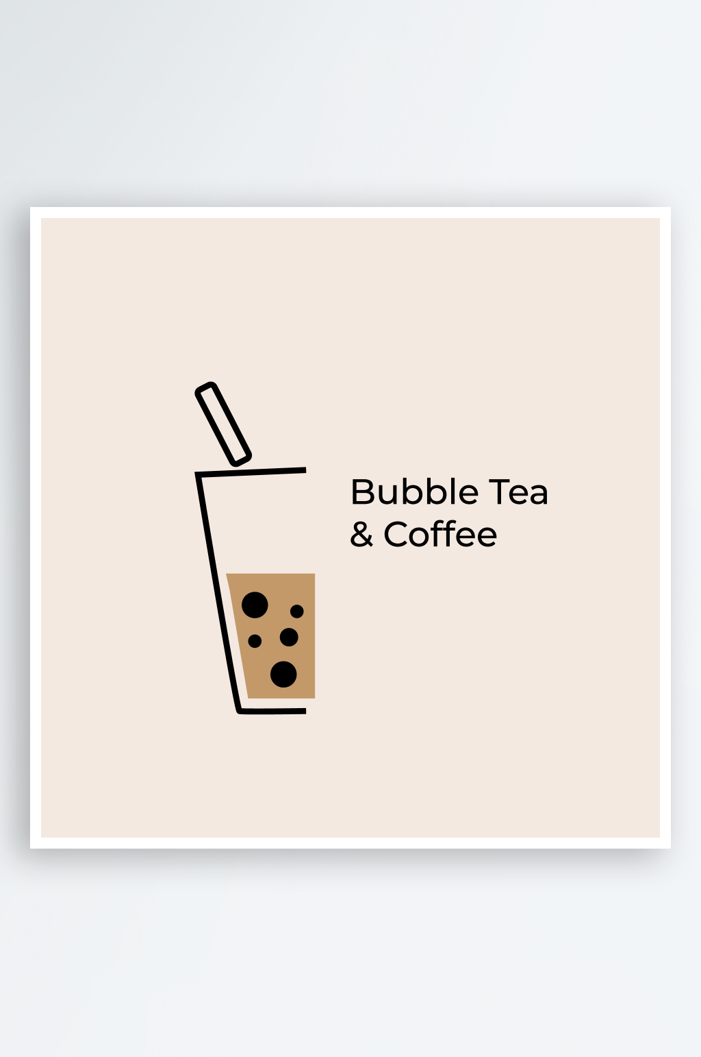 创意矢量奶茶饮品图标元素素材