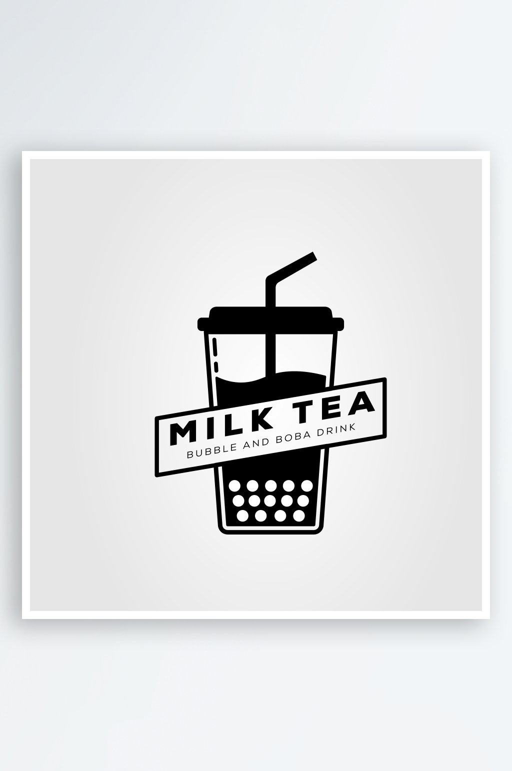 创意矢量奶茶饮品图标元素素材