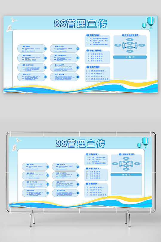 8S企业管理宣传栏