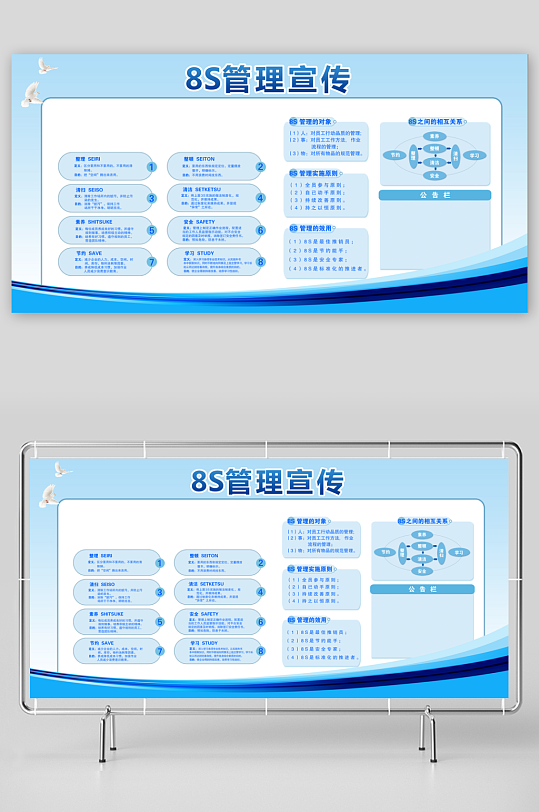 8S企业管理宣传栏