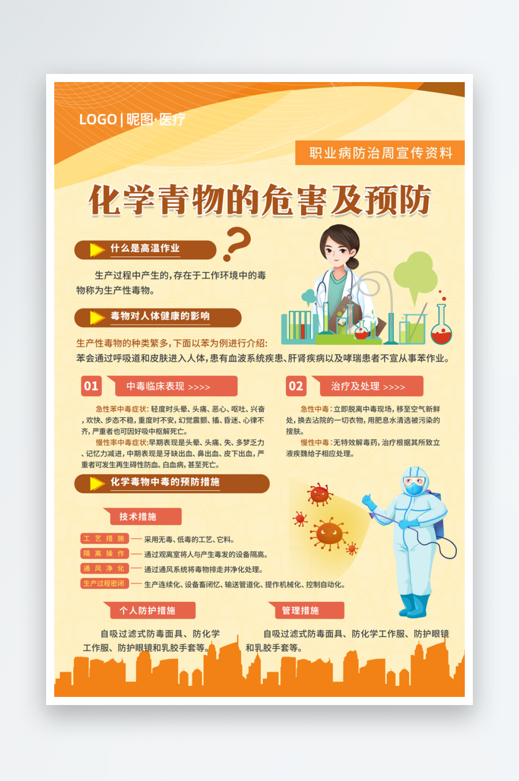 2024职业病防治法宣传周海报素材