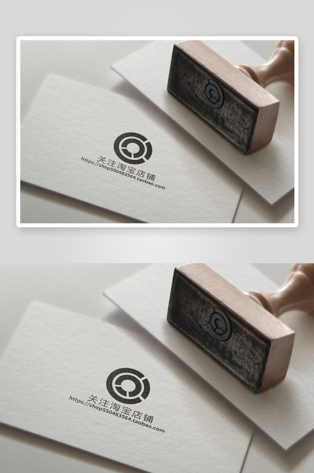 各类logo样机展示场景图素材