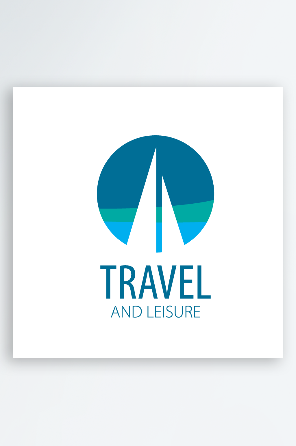 矢量海洋运输船标志logo模版素材