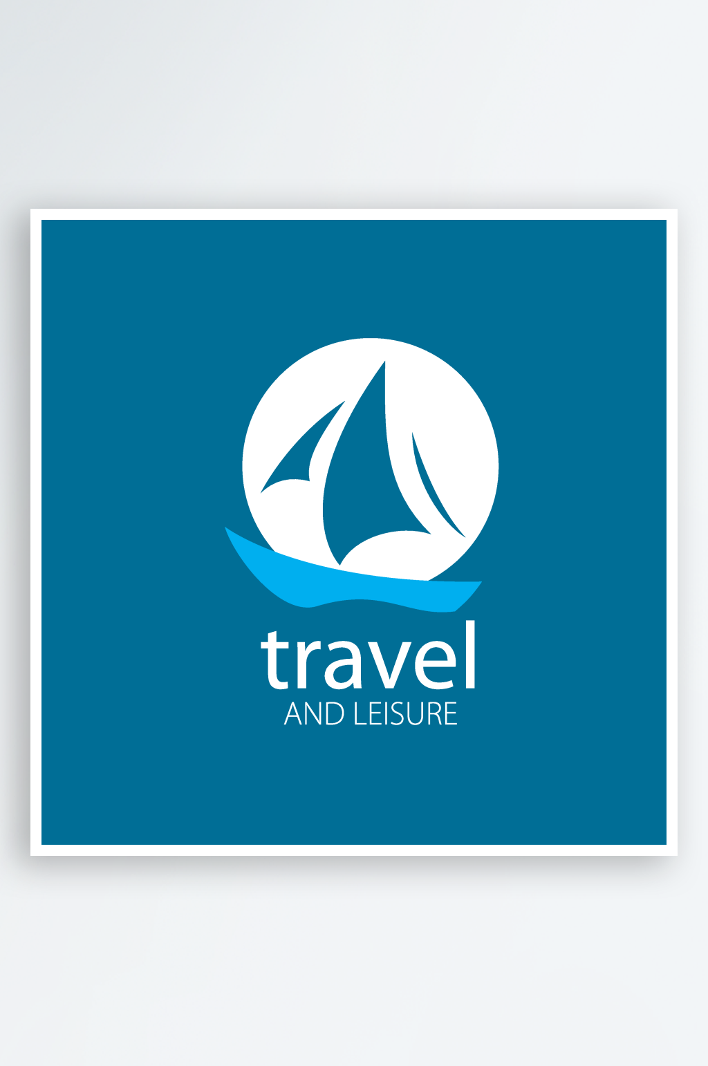 矢量海洋运输船标志logo模版素材