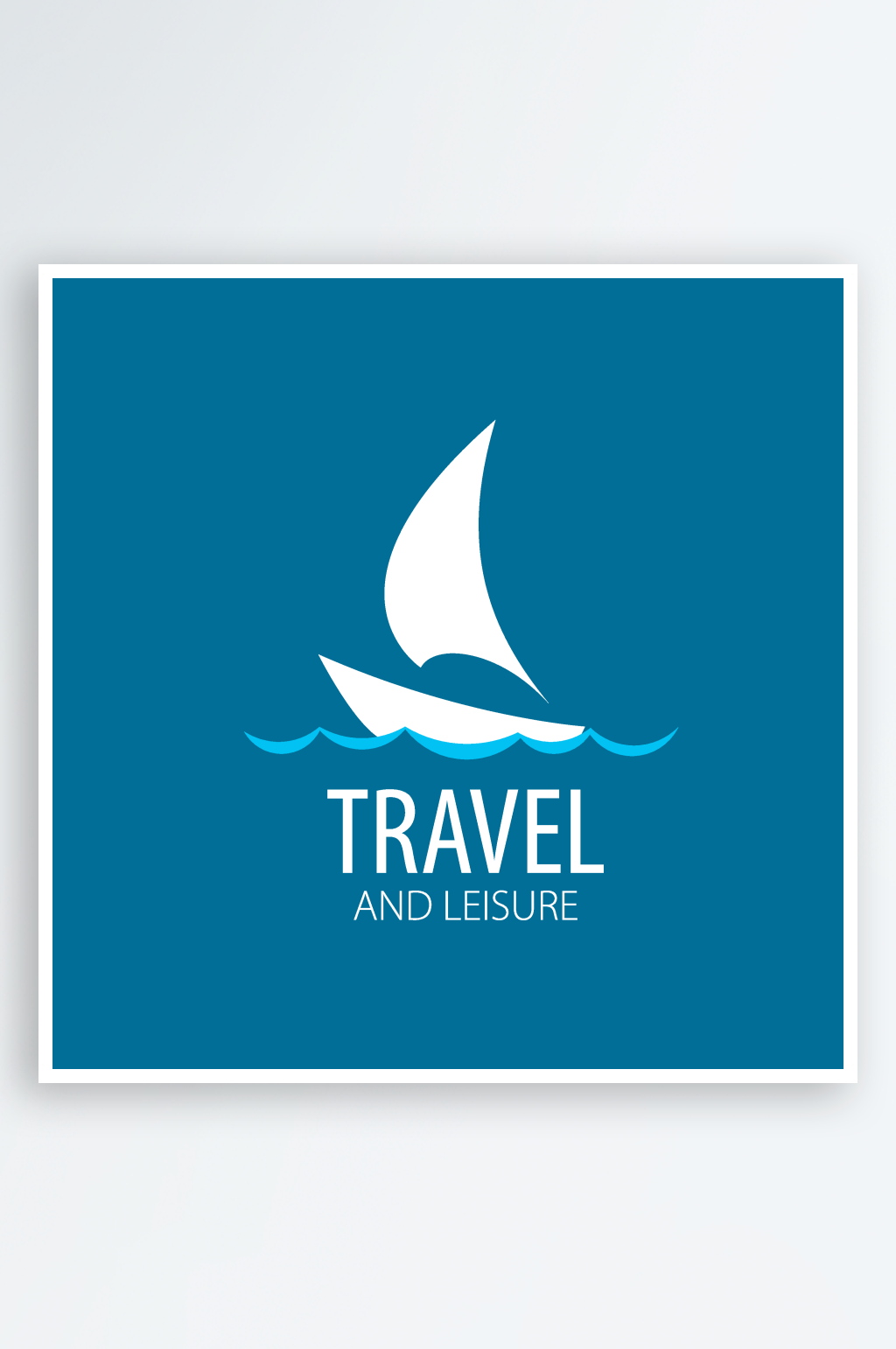 矢量海洋运输船标志logo模版素材