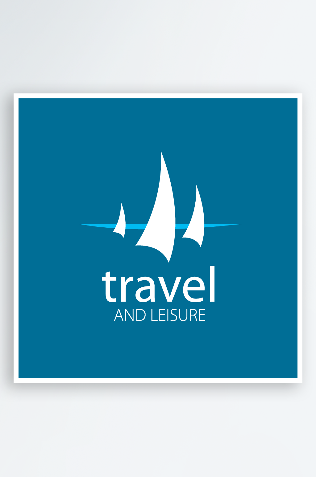 矢量海洋运输船标志logo模版素材
