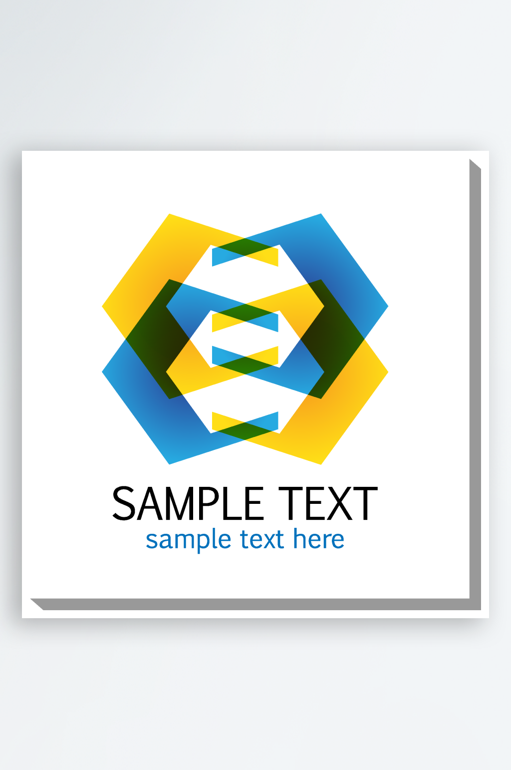 矢量水彩公司通用标志logo素材