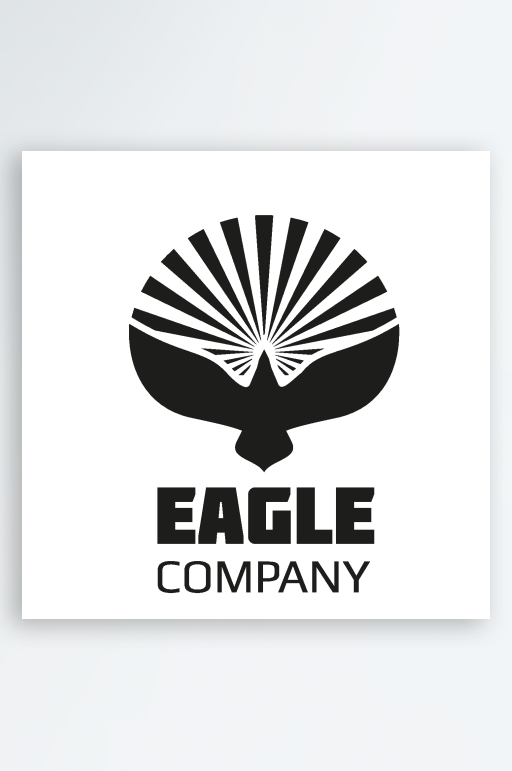 矢量鹰简约标志logo素材素材