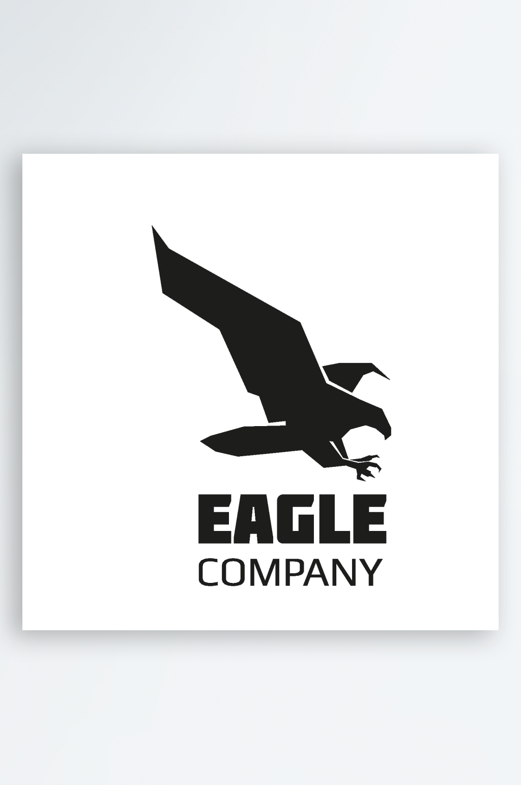 矢量鹰简约标志logo素材素材