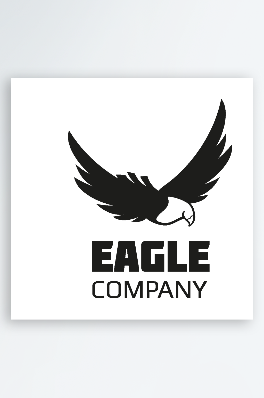 矢量鹰简约标志logo素材素材