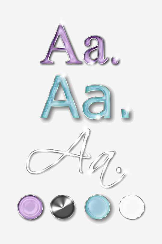 创意艺术字水滴效果素材-众图网