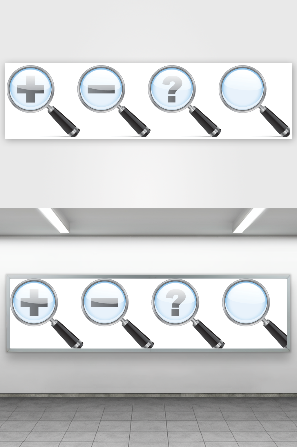 创意放大镜icon图标素材下载-众图网