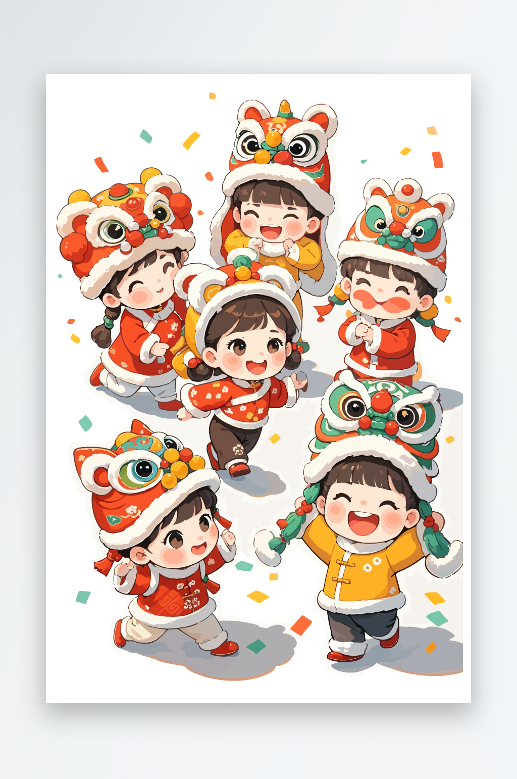 蛇年春节矢量图形素材