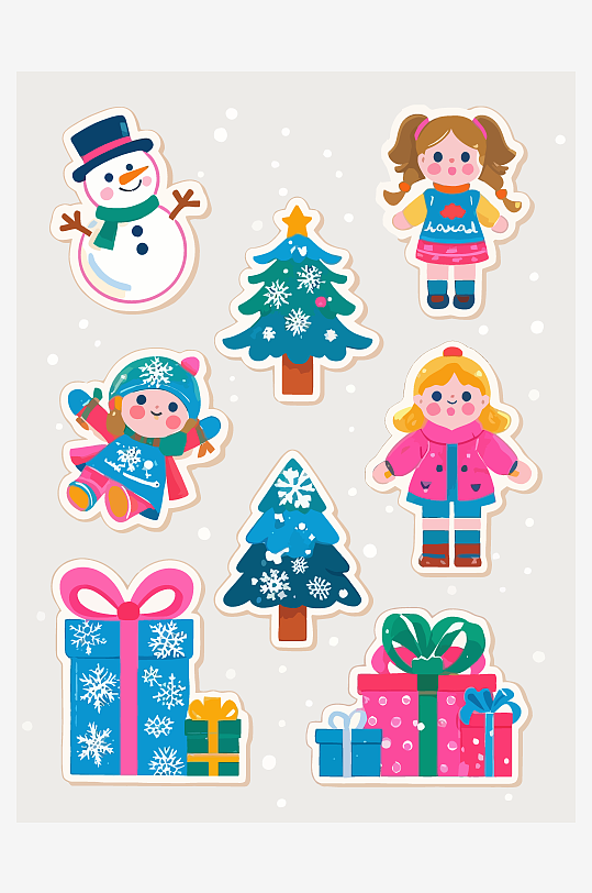 冬季矢量插画图形-众图网