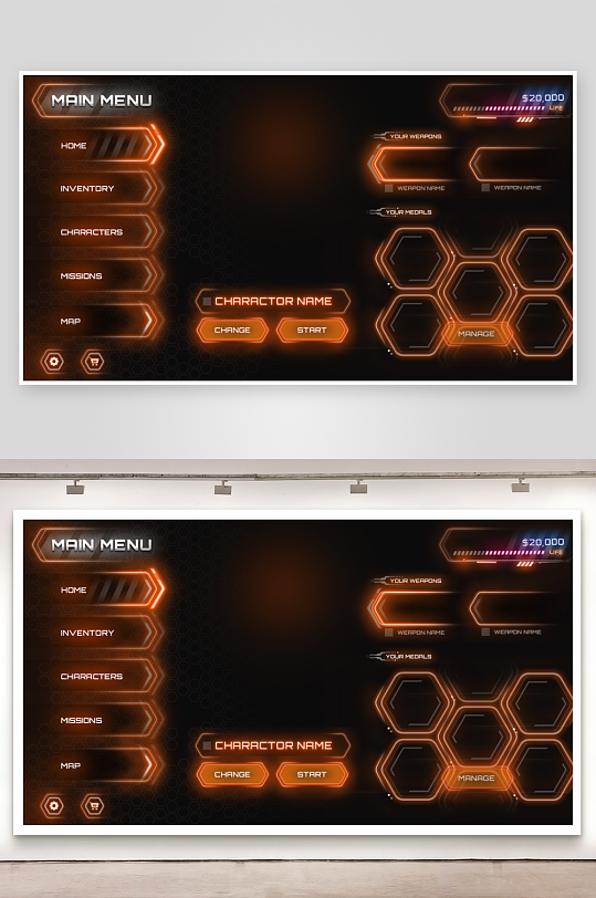 游戏UI界面HUD