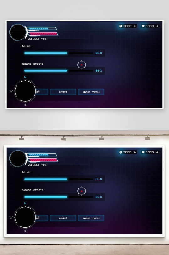游戏UI界面HUD