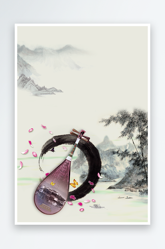 水墨中國(guó)風(fēng)海報(bào)背景素材