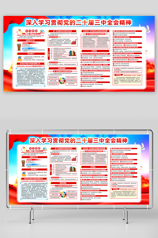 黨的二十屆三中全會展板