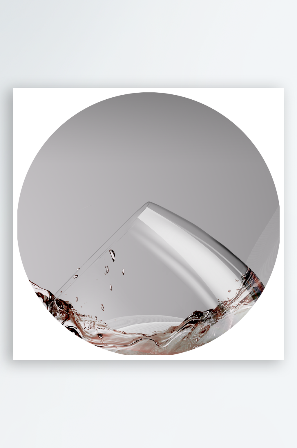 酒杯圆形挂画装饰画素材
