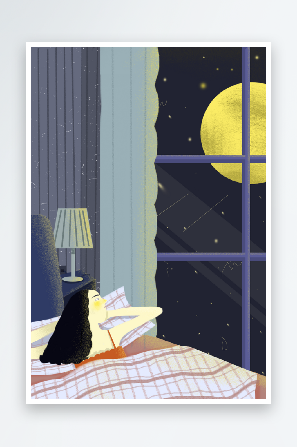 各类中秋节插画设计图素材
