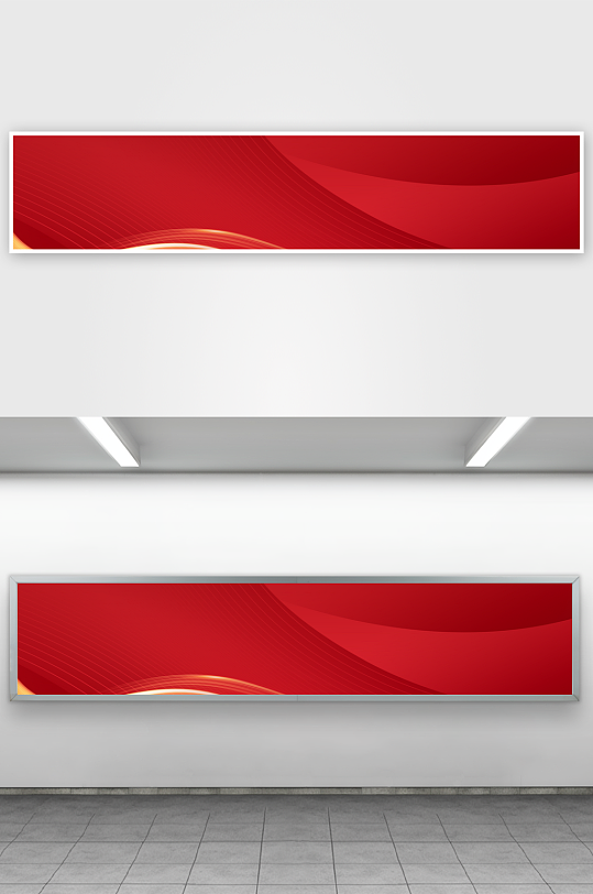 红色BANNER横幅背景图片-众图网